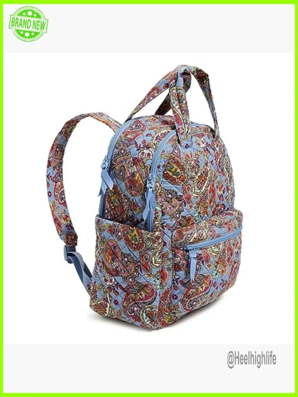 Recycled Cotton Backpack Tote with Laptop Pocket, 23L Capacity